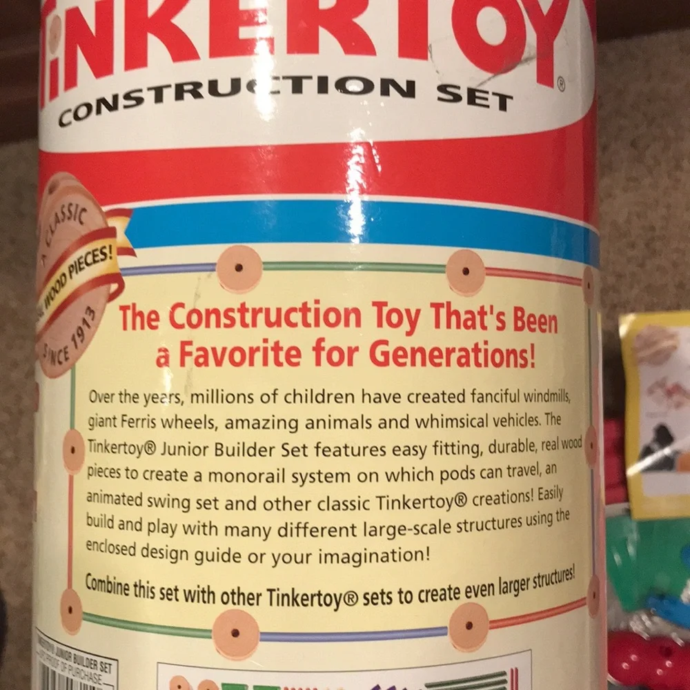 tinker toy excellent complete